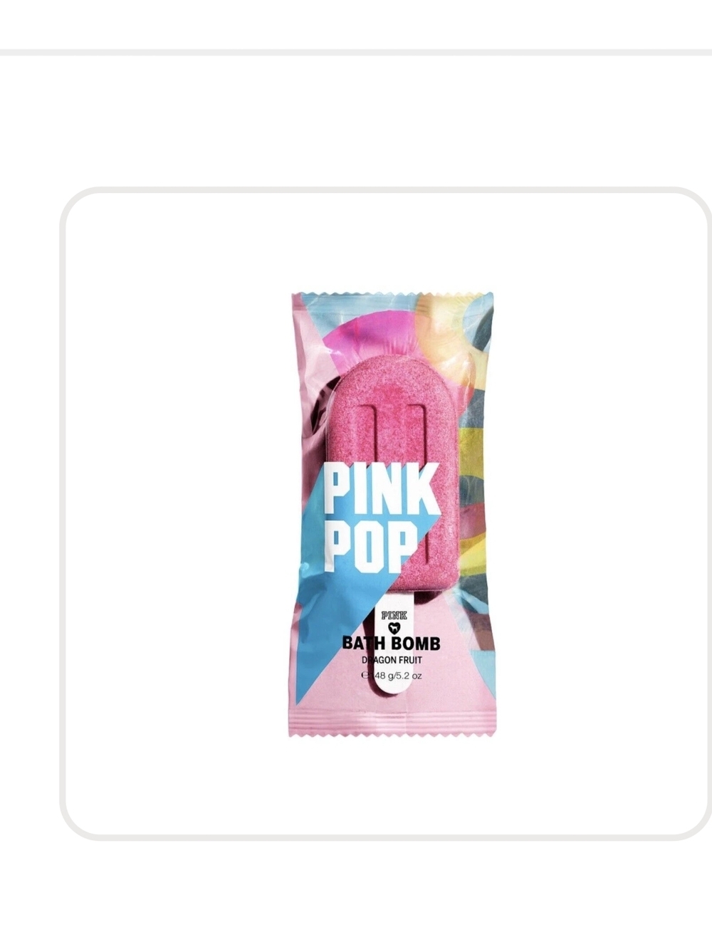 PINK Victoria's Secret Pink Pop Bath Bomb - Dragon Fruits